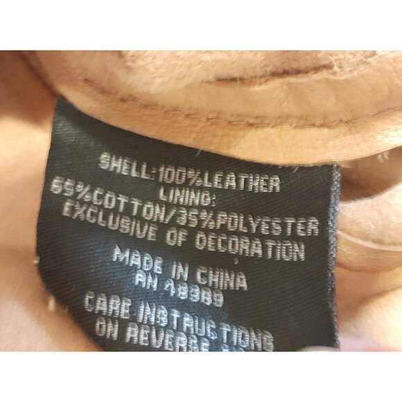 Womens Western Cowgirl Feminine Ruffle Hem Tailored Fit Sz Small Leather Jacket - Picture 7 of 10